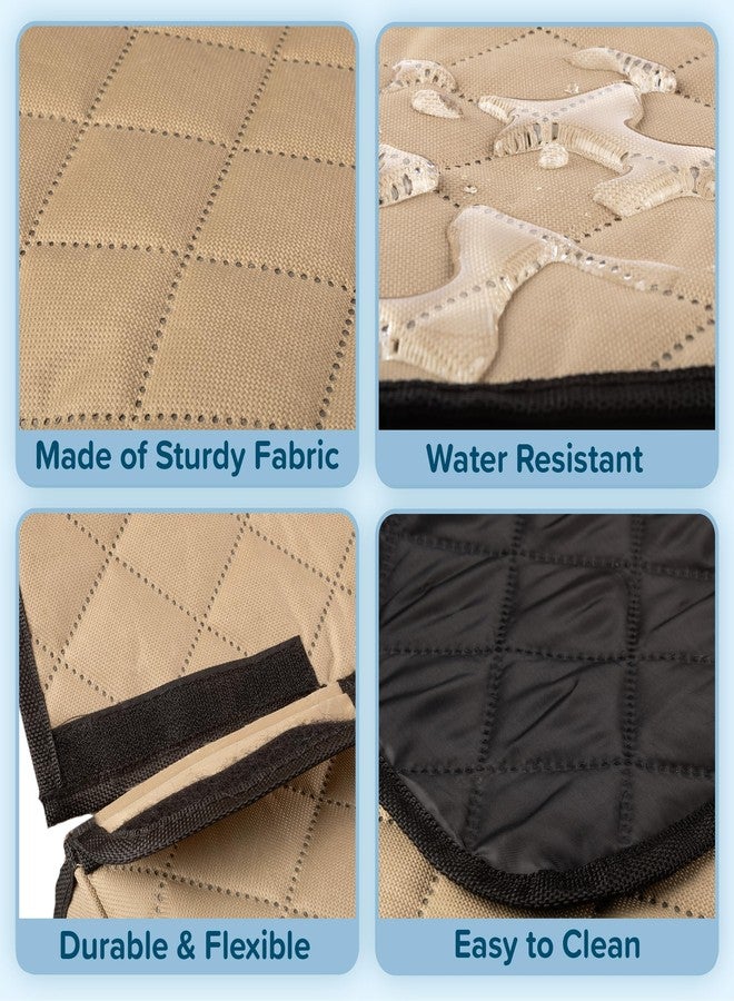 PETMAKER Dog Car Seat Cover for Back Seat - Water-Resistant Car Seat Protector for Cars, Trucks, and SUVs - Seat Cover Protects from Scratches, Mud, Pet Hair and Accidents - Car Accessories by PETMAKER (Beige) - Image 3